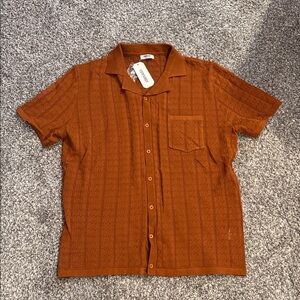 Coofandy Men's Knit Polo Shirt - Large